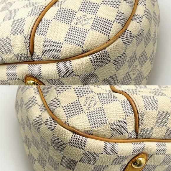Louis Vuitton Damier Azur Galliera PM Shoulder Tote White - Picture 6 of 8